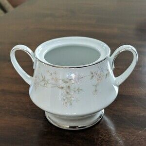Noritake Holbrook Platinum Trim Sugar Bowl 2994 without lid